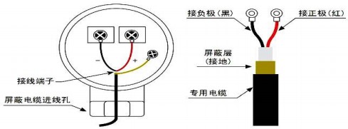 自來(lái)水超聲波流量計(jì)探頭接線圖